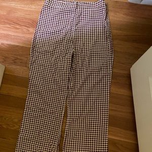 VRG GIRL flares checked pattern NEW WITH TAGS